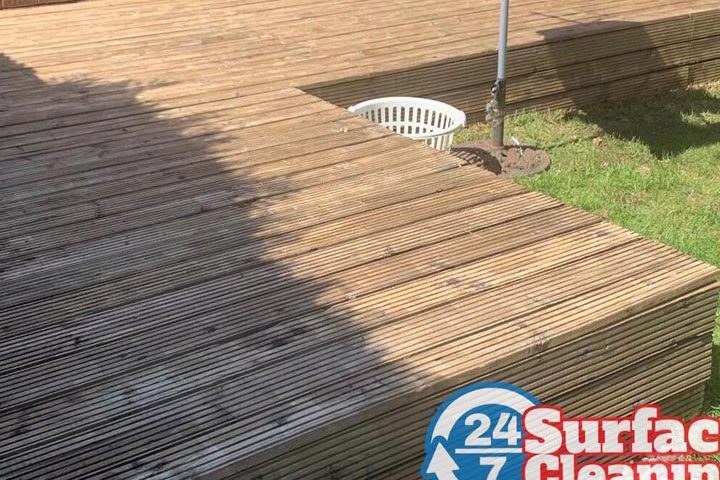 Decked Patio Area After